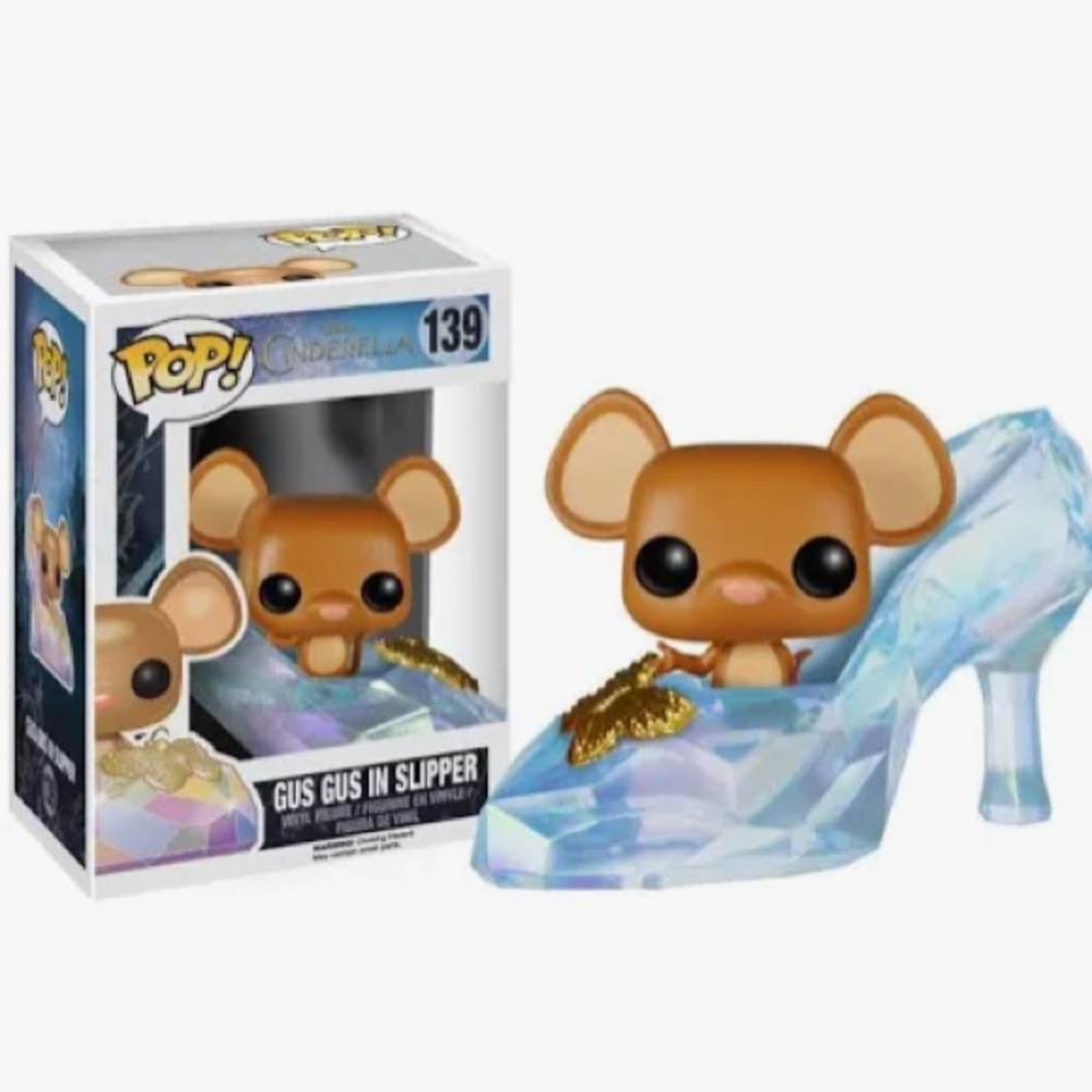 Funko Pop Gus Gus in Glass Slipper (no plastic molding)